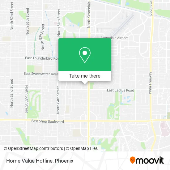 Home Value Hotline map