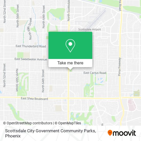 Scottsdale City Government Community Parks map