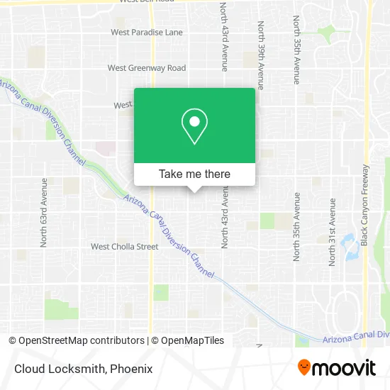 Cloud Locksmith map