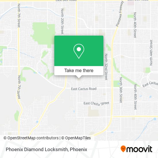 Phoenix Diamond Locksmith map