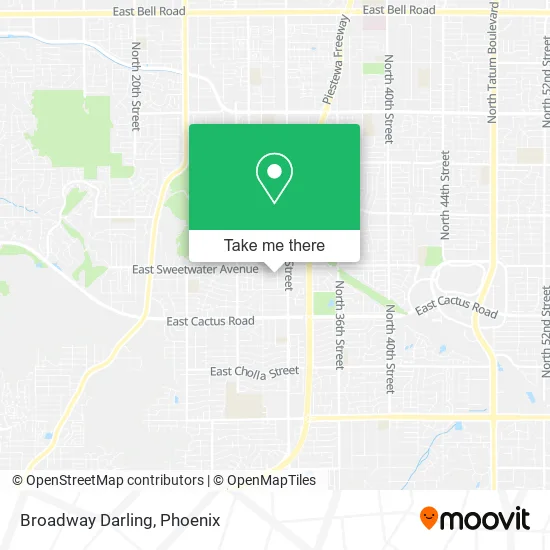 Broadway Darling map