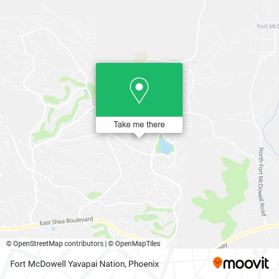 Fort McDowell Yavapai Nation map