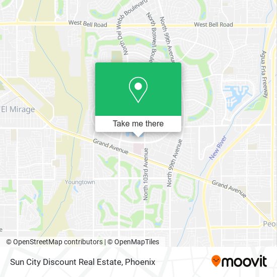 Sun City Discount Real Estate map