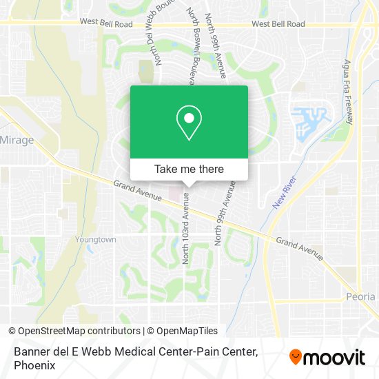 Banner del E Webb Medical Center-Pain Center map
