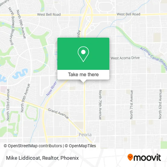 Mike Liddicoat, Realtor map