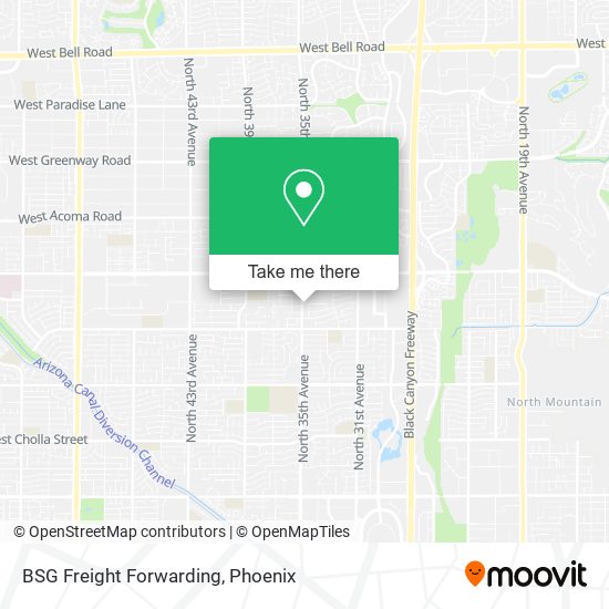 BSG Freight Forwarding map