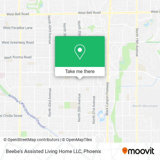 Beebe's Assisted Living Home LLC map