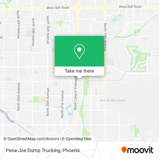 Pena-Joe Dump Trucking map