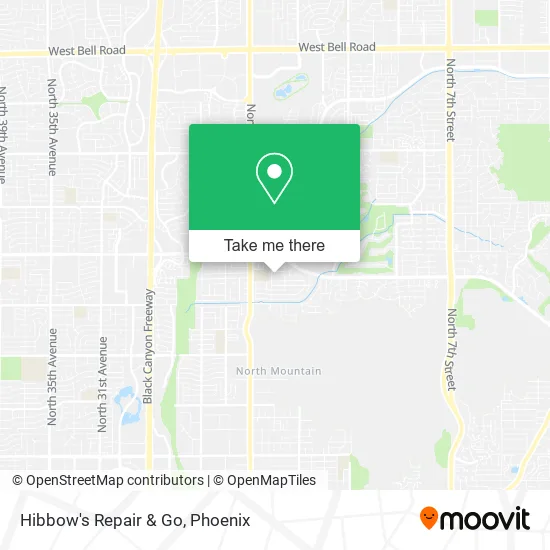Hibbow's Repair & Go map