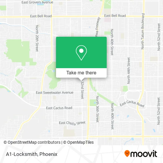 A1-Locksmith map