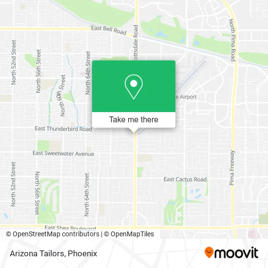 Arizona Tailors map
