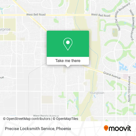 Precise Locksmith Service map