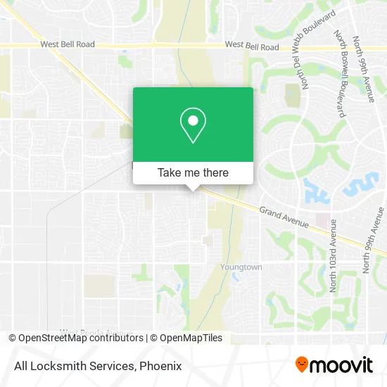 All Locksmith Services map