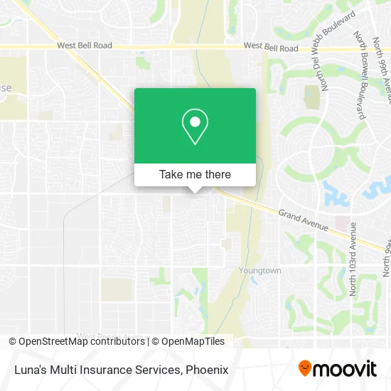 Luna's Multi Insurance Services map
