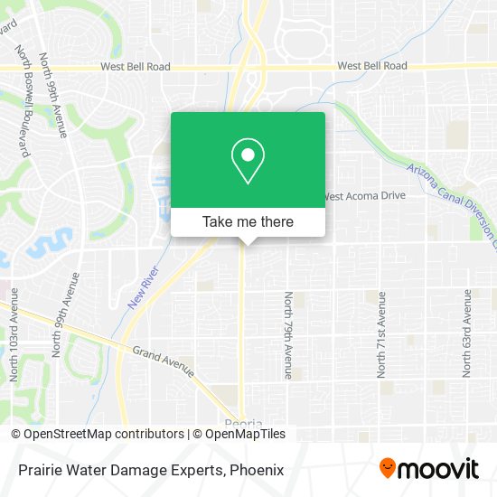 Prairie Water Damage Experts map