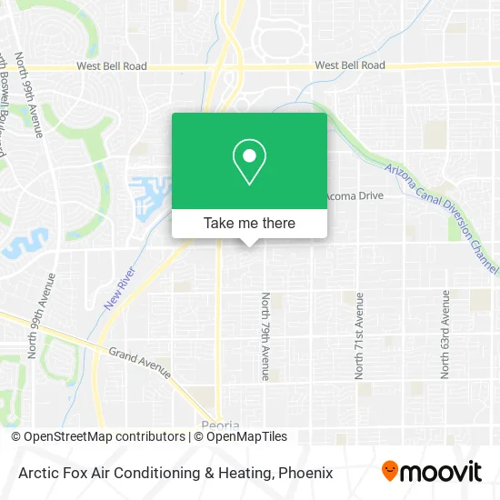 Arctic Fox Air Conditioning & Heating map