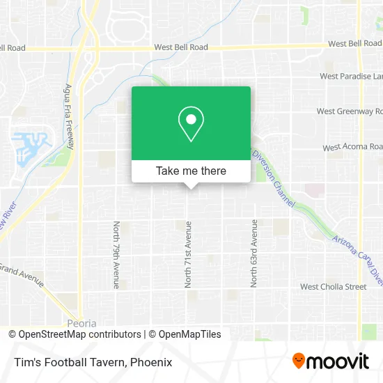 Tim's Football Tavern map