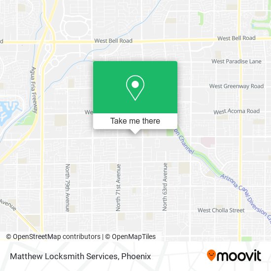 Matthew Locksmith Services map