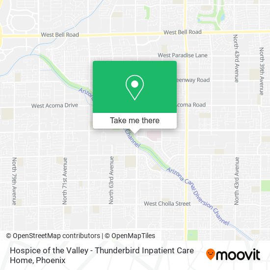 Hospice of the Valley - Thunderbird Inpatient Care Home map