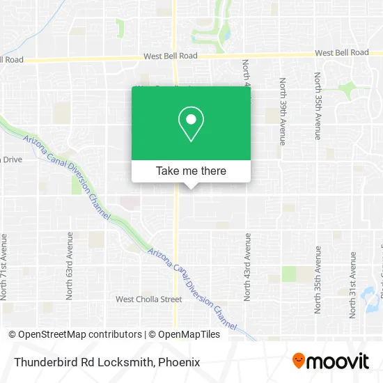 Thunderbird Rd Locksmith map