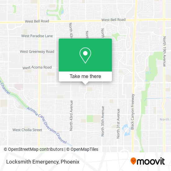 Locksmith Emergency map