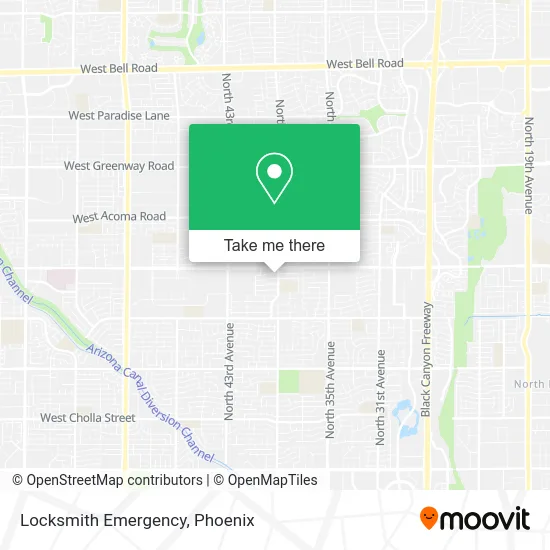 Locksmith Emergency map
