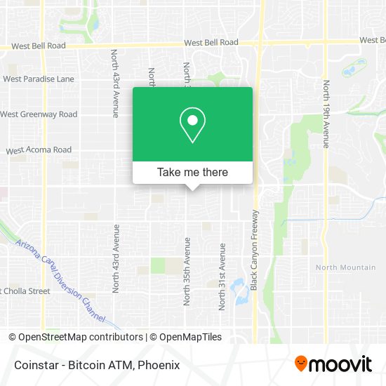 Mapa de Coinstar - Bitcoin ATM