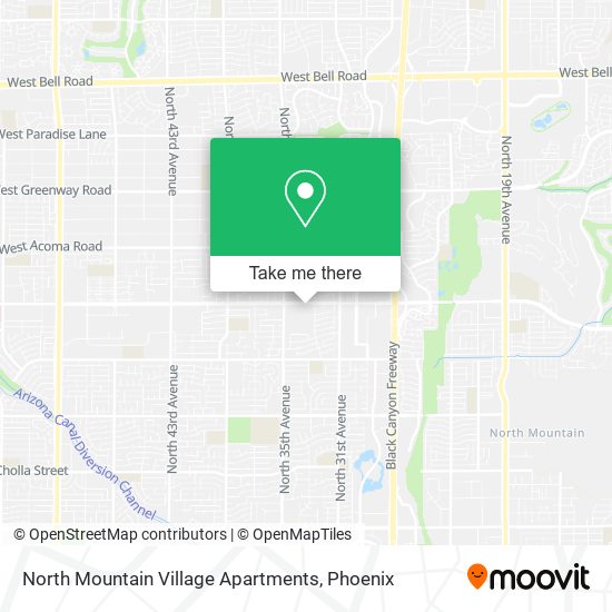 Mapa de North Mountain Village Apartments