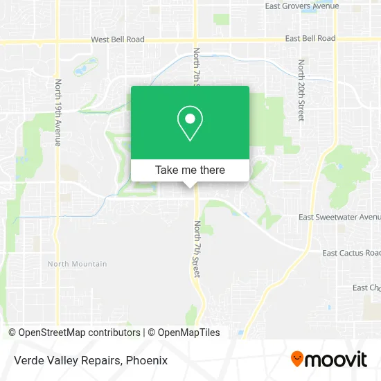 Verde Valley Repairs map