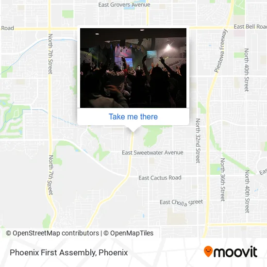 Mapa de Phoenix First Assembly