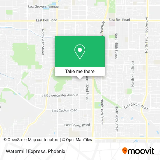 Watermill Express map