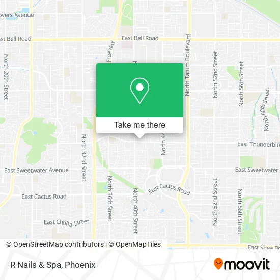 R Nails & Spa map