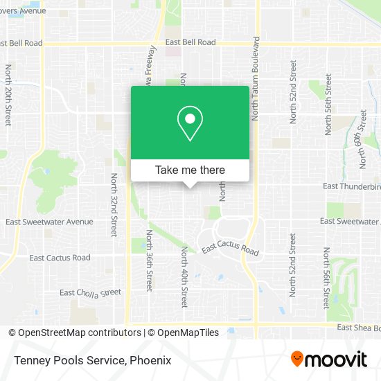 Tenney Pools Service map