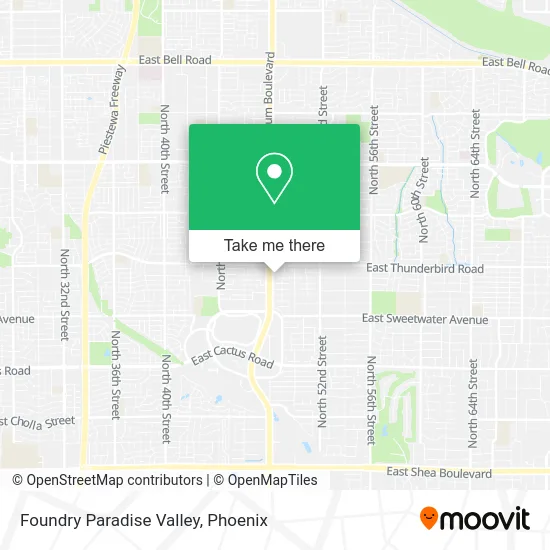 Foundry Paradise Valley map