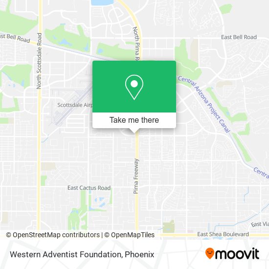 Mapa de Western Adventist Foundation