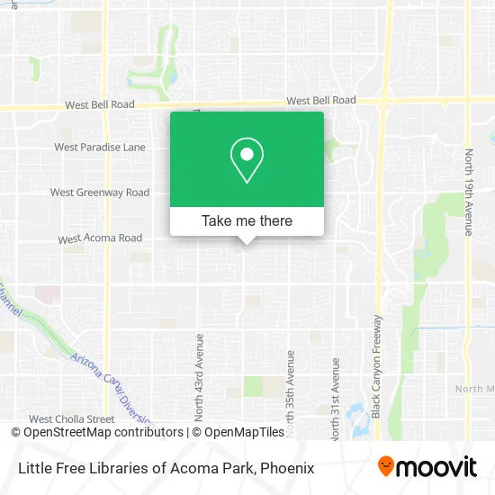 Little Free Libraries of Acoma Park map