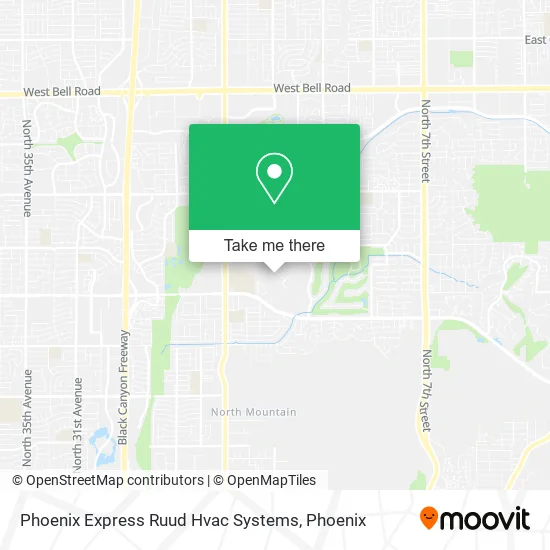 Phoenix Express Ruud Hvac Systems map