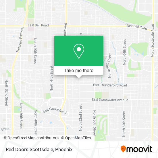 Red Doors Scottsdale map