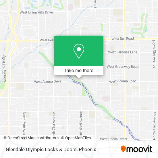 Mapa de Glendale Olympic Locks & Doors