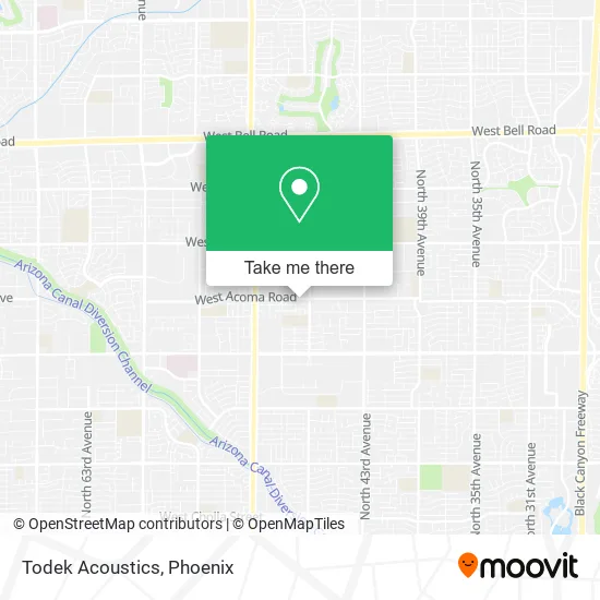 Todek Acoustics map