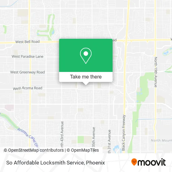 So Affordable Locksmith Service map