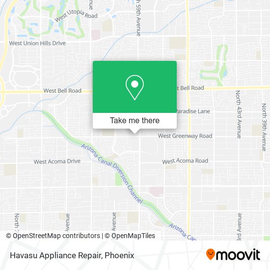 Havasu Appliance Repair map