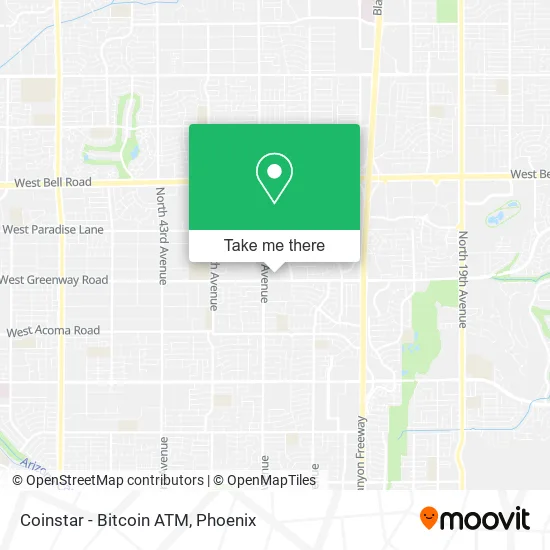 Coinstar - Bitcoin ATM map