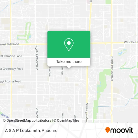A S A P Locksmith map
