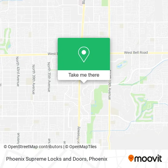 Phoenix Supreme Locks and Doors map
