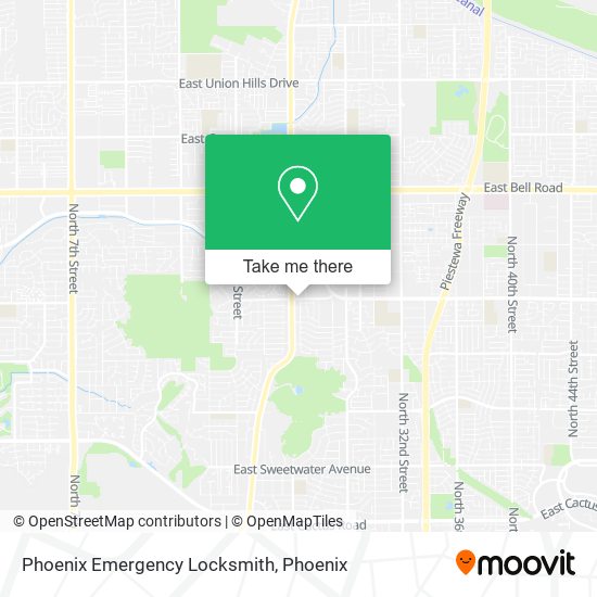 Mapa de Phoenix Emergency Locksmith