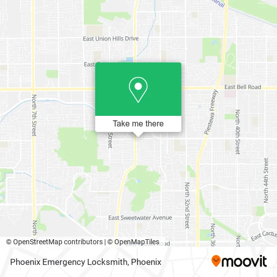 Phoenix Emergency Locksmith map