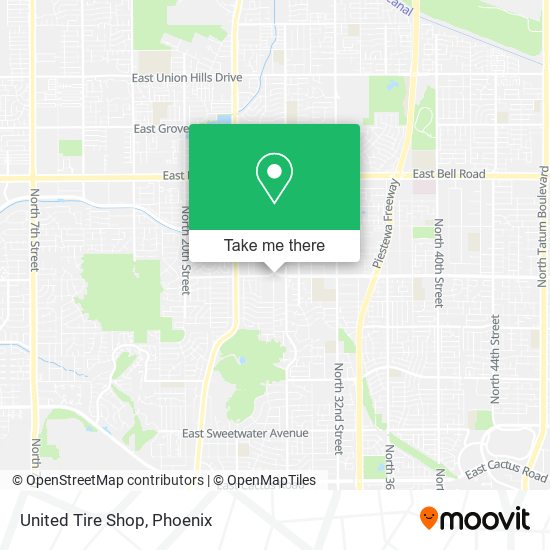 United Tire Shop map