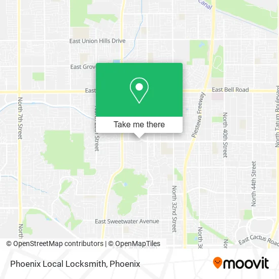 Phoenix Local Locksmith map