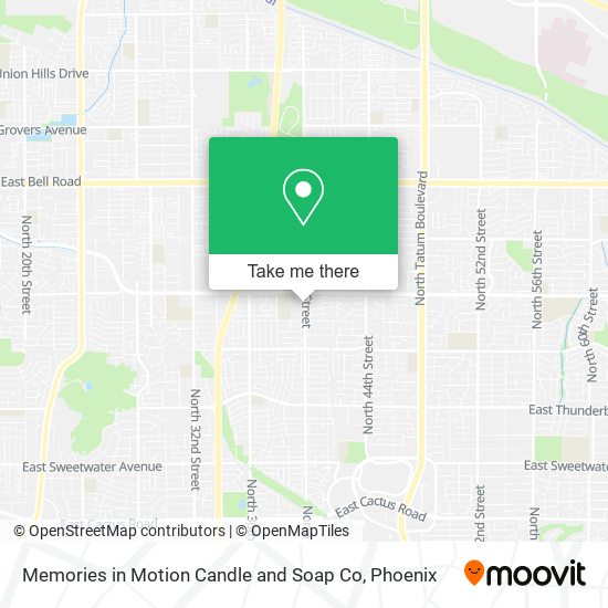 Memories in Motion Candle and Soap Co map